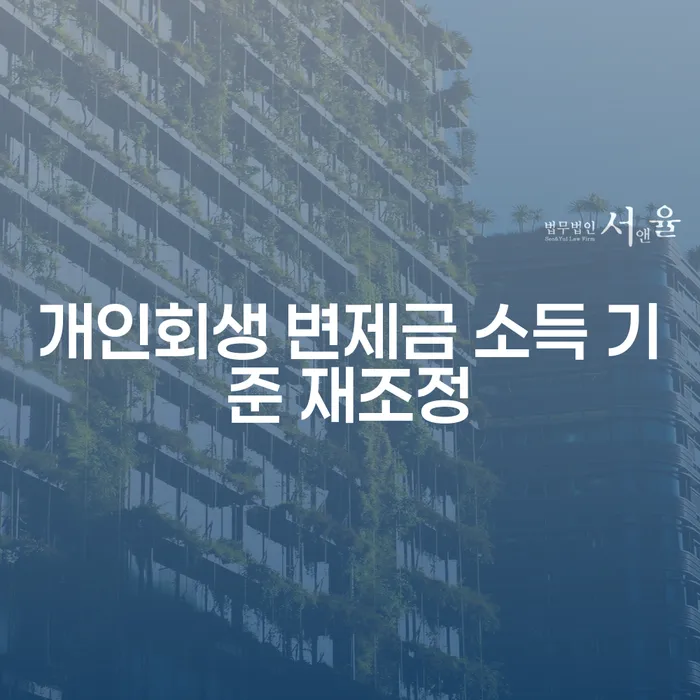 개인회생 변제금 소득 기준 재조정으로 재정적 안정을 찾는 방법은 무엇일까요?