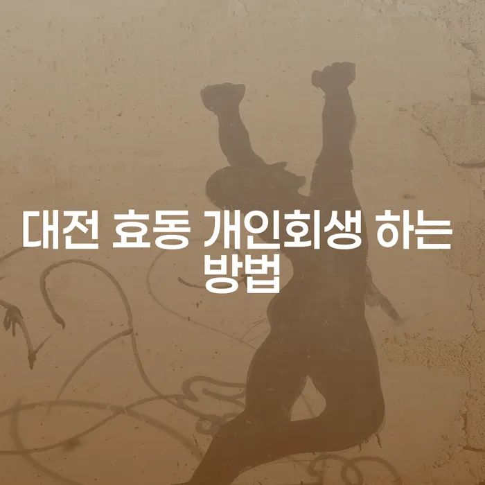대전 효동 개인회생을 성공적으로 신청하는 방법은 무엇인가요?